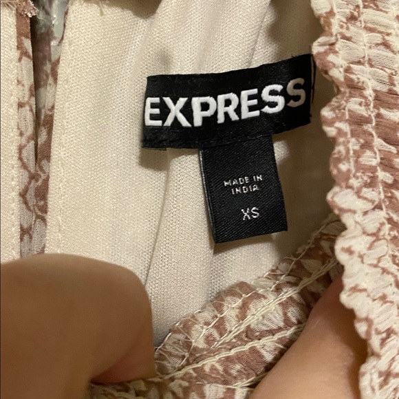 Express Snake Print Ruffle Dress - Picture 4 of 5